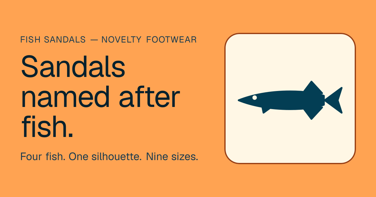 Fish Sandals The Salmon